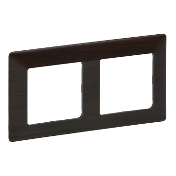Legrand 754172 - Cornice per interruttori VALENA LIFE 2P in legno scuro