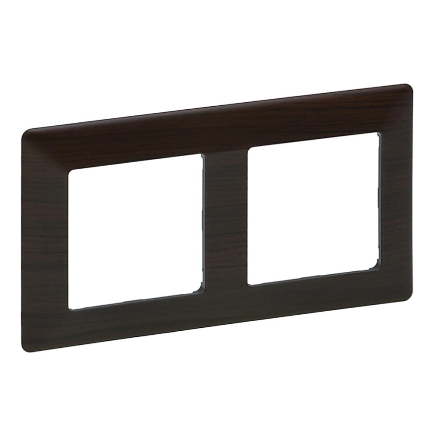 Legrand 754172 - Cornice per interruttori VALENA LIFE 2P legno scuro