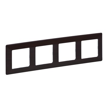 Legrand 754174 - Cornice per interruttori VALENA LIFE 4P legno scuro