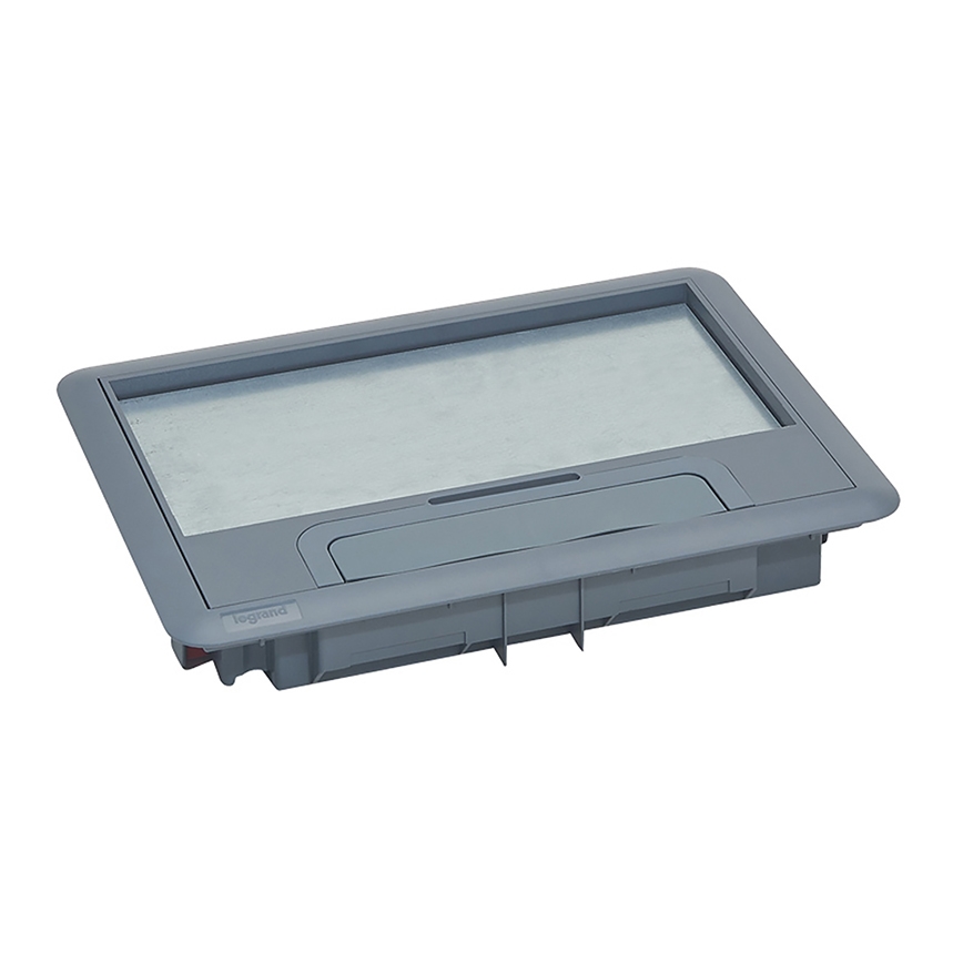 LEGRAND - Cassetta a pavimento per calcestruzzo 12 moduli (6 dispositivi 45x45)