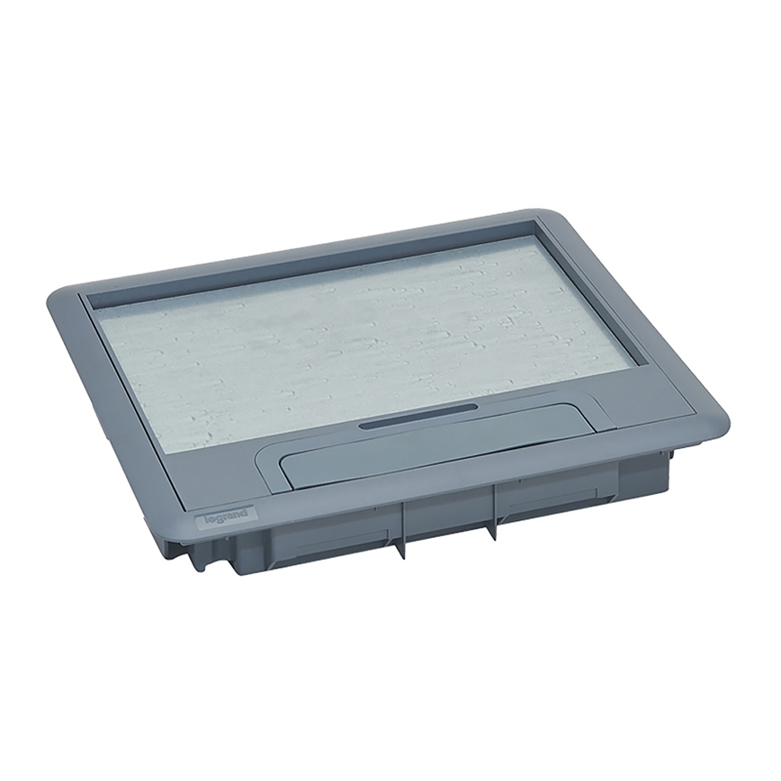 LEGRAND - Cassetta a pavimento per calcestruzzo 18 moduli (9 dispositivi 45x45)