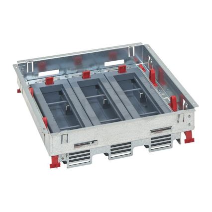 LEGRAND - Cassetta a pavimento per calcestruzzo 24 moduli (12 dispositivi 45x45)