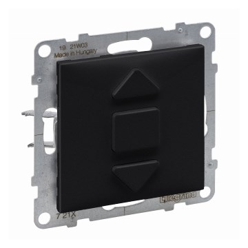 Legrand - Comando per tapparelle SUNO senza cornice, nero