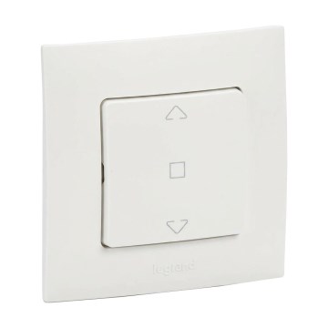 Legrand - Comando per veneziane con cornice NILOE bianco