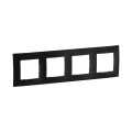 Legrand - Cornice 4 posti NILOE nera