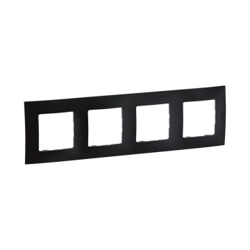 Legrand - Cornice 4 posti NILOE nera