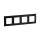 Legrand - Cornice 4 posti NILOE nera