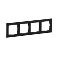 Legrand - Cornice 4 posti SUNO nera