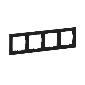 Legrand - Cornice 4 posti SUNO nera