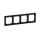 Legrand - Cornice 4 posti SUNO nera