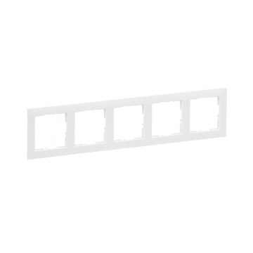 Legrand - Cornice a 5 posti SUNO bianca