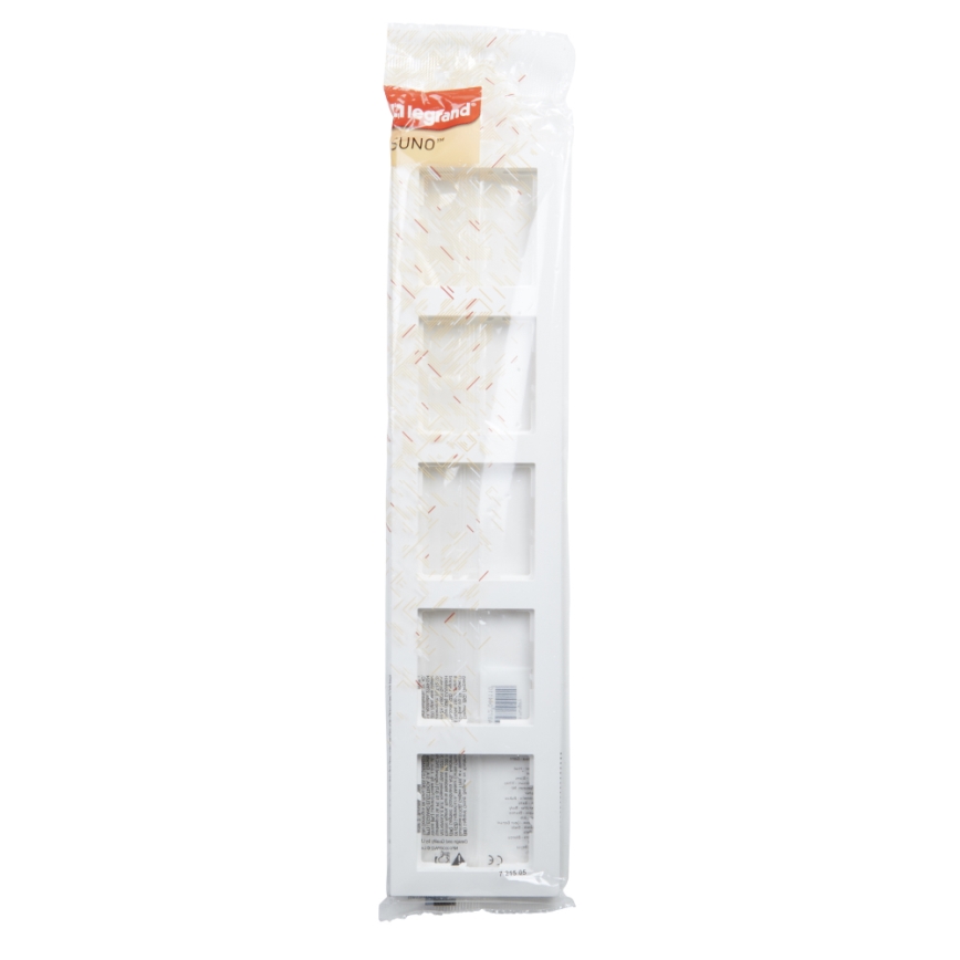 Legrand - Cornice a 5 posti SUNO bianca