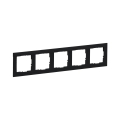 Legrand - Cornice a cinque moduli SUNO nera