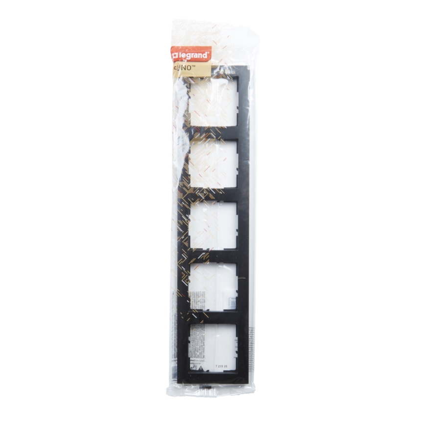 Legrand - Cornice a cinque moduli SUNO nera