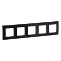 Legrand - Cornice a cinque posti NILOE nera