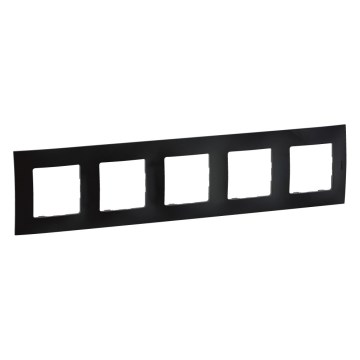 Legrand - Cornice a cinque posti NILOE nera