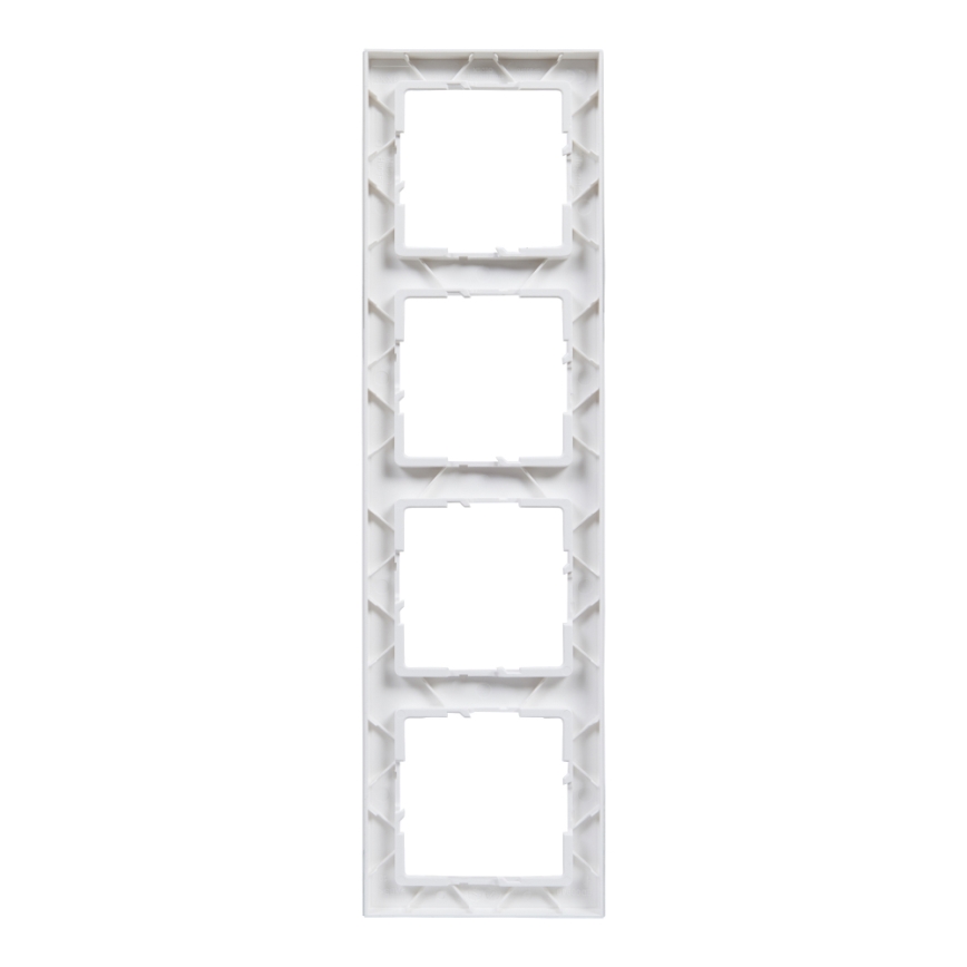 Legrand - Cornice a quattro posti SUNO bianca