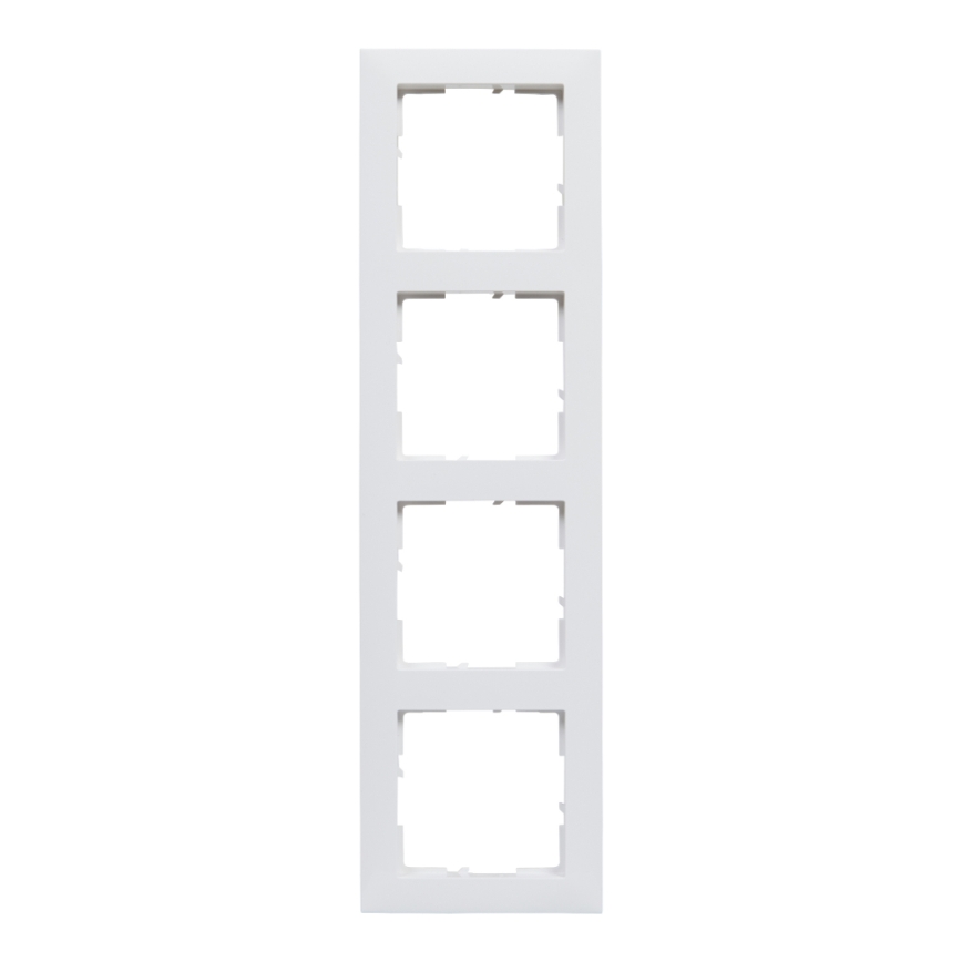 Legrand - Cornice a quattro posti SUNO bianca