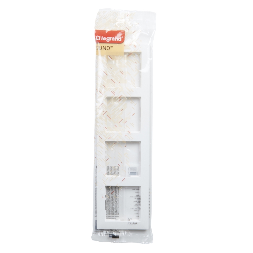 Legrand - Cornice a quattro posti SUNO bianca