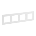 Legrand - Cornice quadrupla NILOE STEP bianca