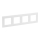 Legrand - Cornice quadrupla NILOE STEP bianca