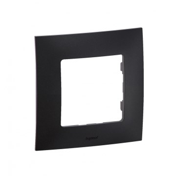 Legrand - Cornice singola NILOE, nera