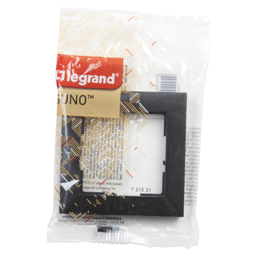 Legrand - Cornice singola SUNO nera