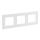 Legrand - Cornice tripla NILOE STEP bianca