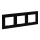 Legrand - Cornice tripla NILOE STEP nera