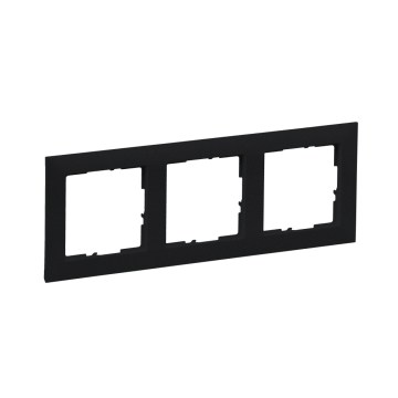Legrand - Cornice tripla SUNO nera