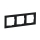 Legrand - Cornice tripla SUNO nera