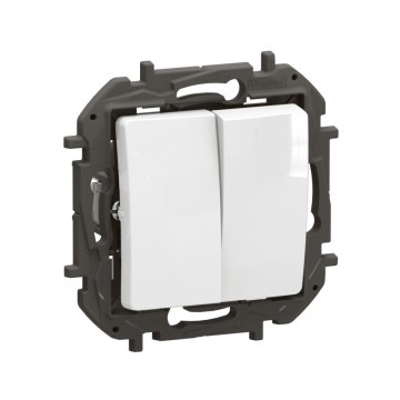 Legrand - Doppio interruttore in serie č. 5 senza cornice NILOE bianco