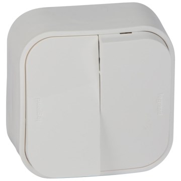 Legrand - Interruttore da parete a 5 moduli FORIX bianco