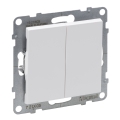 Legrand - Interruttore doppio in serie č. 5 senza cornice SUNO bianco