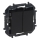 Legrand - Interruttore doppio per scala senza placca n. 6+6 NILOE STEP nero