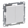 Legrand - Interruttore doppio senza cornice n. 5 SUNO bianco