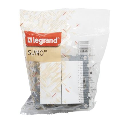 Legrand - Interruttore doppio senza cornice n. 5 SUNO bianco