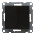 Legrand - Interruttore doppio senza placca n. 5 SUNO nero