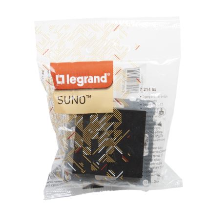 Legrand - Interruttore doppio senza placca n. 5 SUNO nero