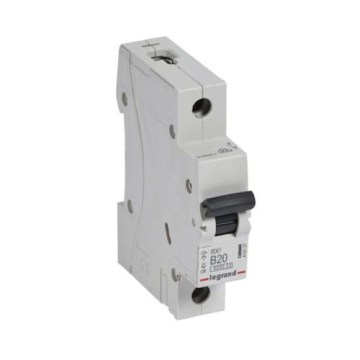 Legrand - Interruttore magnetotermico modulare monopolare RX3 1P B 20A 6000A