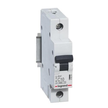 Legrand - Interruttore magnetotermico modulare unipolare RX3 1P C 10A 6000A