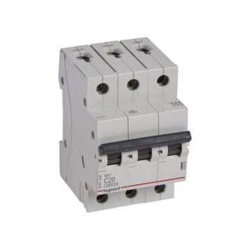 Legrand - Interruttore magnetotermico trifase RX3 3P C 20 A 6000 A