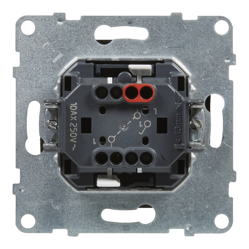 Legrand - Interruttore per scala doppio senza cornice n. 6+6 SUNO nero