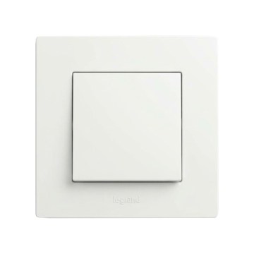 Legrand - Interruttore per scale n. 6 con cornice NILOE STEP bianca