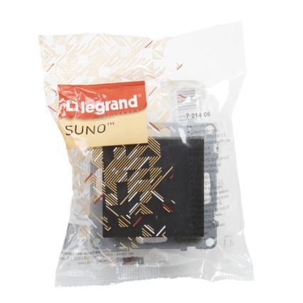 Legrand - Interruttore per scale senza cornice n. 6 SUNO nero
