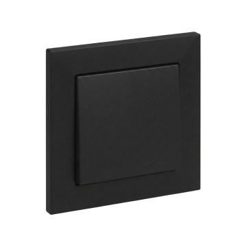 Legrand - Interruttore per vano scala n. 6 con cornice SUNO nero