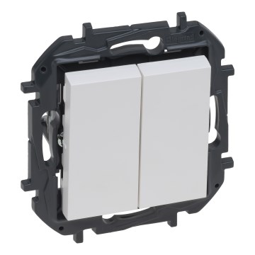 Legrand - Interruttore seriale doppio č. 5 senza cornice NILOE STEP bianco