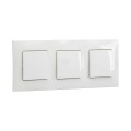 Legrand - Interruttore triplo unipolare n. 1 con cornice NILOE bianco