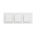 Legrand - Interruttore triplo unipolare n. 1 con cornice NILOE STEP bianca