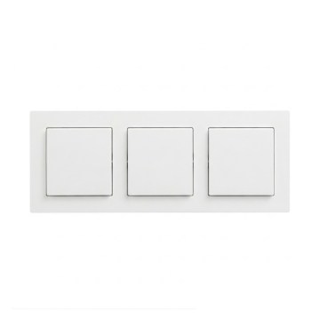 Legrand - Interruttore triplo unipolare n. 1 con cornice NILOE STEP bianca